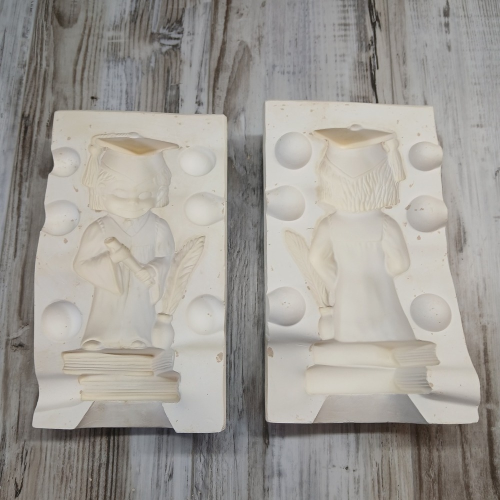 Kentucky Mold Co K-186 Boy Graduate Ceramic Slip Casting Mold Vintage Plaster